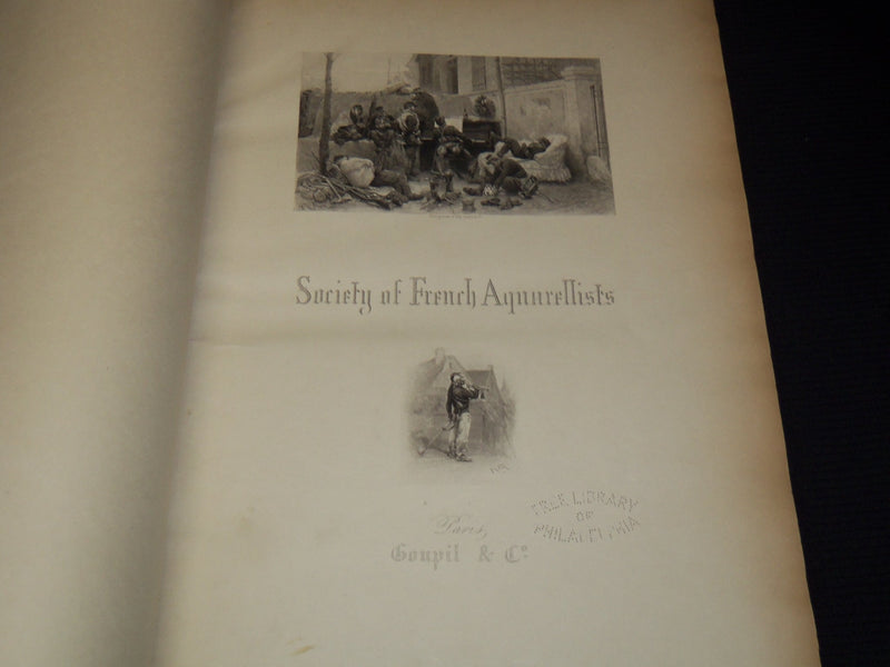 1883 SOCIETY OF FRENCH AQUARELLISTS 2 VOLUMES NO. 132 BY EDWARD STRAHAN - #8