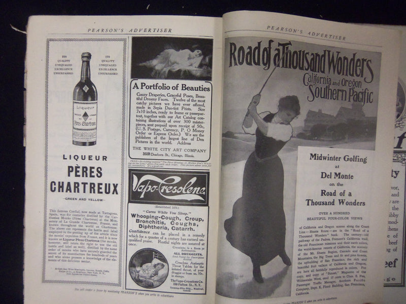 1907 FEBRUARY PEARSON'S MAGAZINE - NICE STORIES, ADS & ILLUSTRATIONS - ST 3007