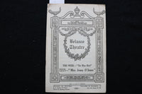 1913 DECEMBER 1 THE BLUE BIRD PROGRAM - BELASCO THEATRE - K 1952
