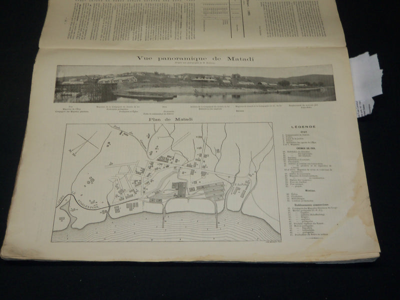 1898 JAN-DEC LE MOUVEMENT GEOGRAPHIQUE MAGAZINE BOUND VOLUME - KD 5393