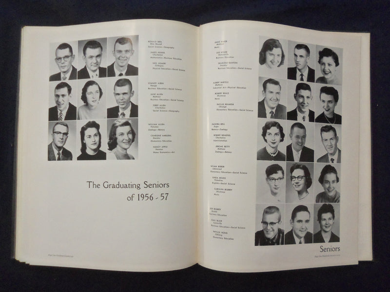 1957 WARBLER EASTERN ILLINOIS STATE COLLEGE YEARBOOK - CHARLESTON, IL - YB 3315