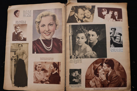 1940'S HOLLYWOOD SCRAPBOOK - RITA HAYWORTH - PAULETTE GODDARD - E 24888