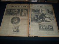 1912 CINCINNATI COMMERCIAL TRIBUNE DRAMA SECTIONS LOT OF 8 ISSUES - NTL 96