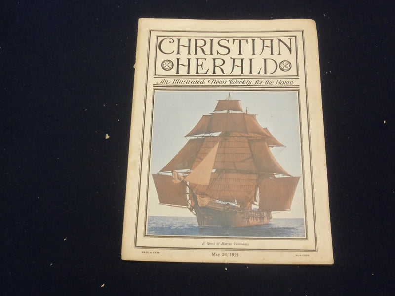 1923 MAY 26 CHRISTIAN HERALD MAGAZINE - A GHOST OF MARINE YESTERDAYS - ST 6609