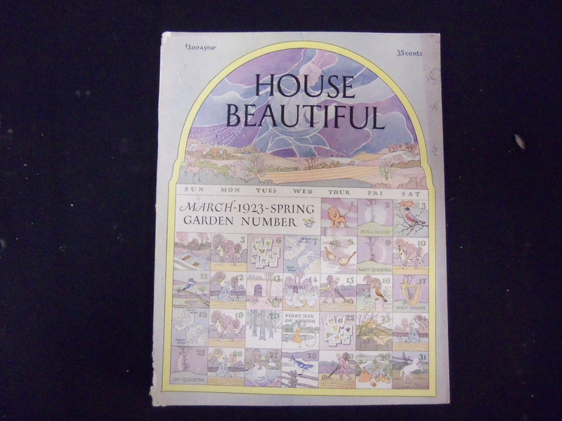 1923 MARCH HOUSE BEAUTIFUL MAGAZINE - GREAT PHOTOS & ADS - ST 3682