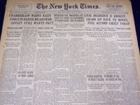 1939 MAY 12 NEW YORK TIMES - COAL DEADLOCK IS BROKEN - NT 3070