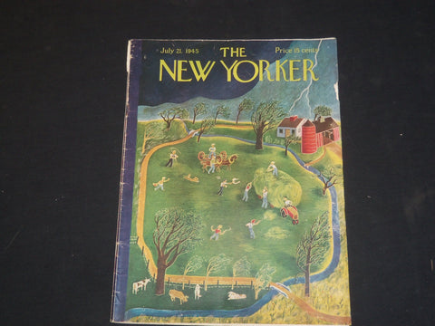 1945 JULY 21 THE NEW YORKER MAGAZINE - ILLUSTRATED COVER - NY 127