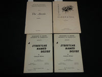 1957-1961 UNIVERSITY OF CONNECTICUT THEATRE PROGRAM LOT OF 4 - ALCESTIS - J 6756