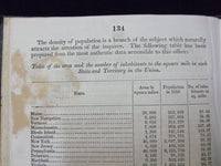 1853 REPORT OF THE SUPERINTENDENT OF THE CENSUS BOOK - 7TH REPORT - KD 727D