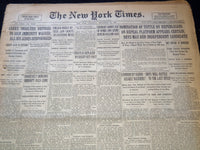 1930 SEPTEMBER 25 NEW YORK TIMES NEWSPAPER - JONES WINS TWICE AT GOLF - NT 9431