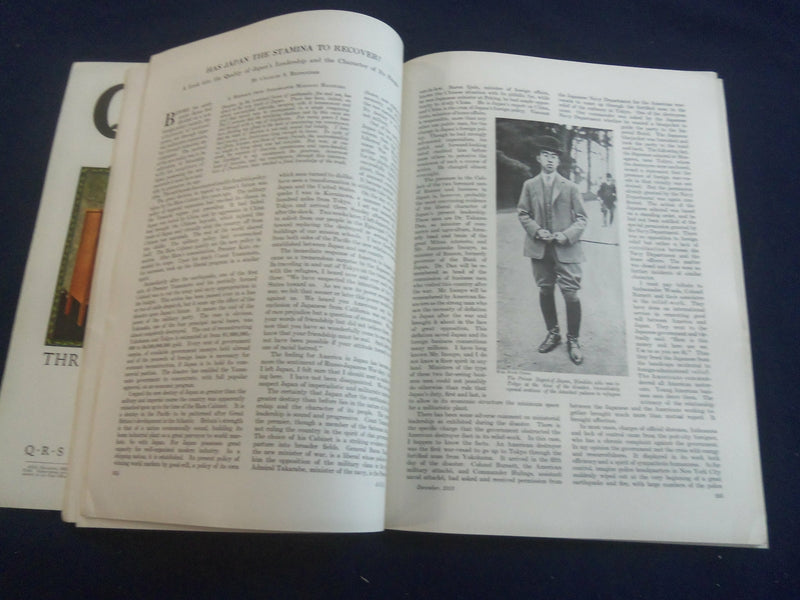 1923 DECEMBER ASIA MAGAZINE - GREAT PHOTOS, STORIES AND ADS - SP 1222Y