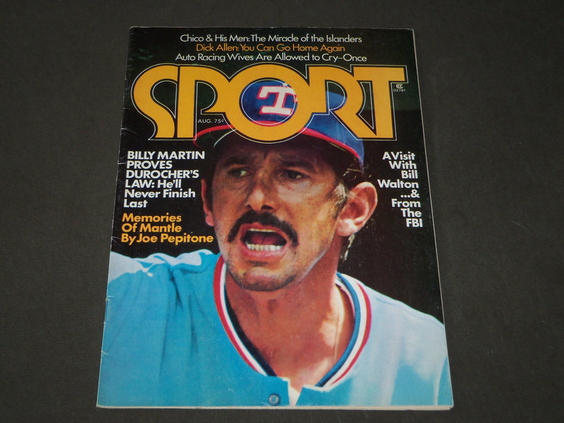 1975 AUGUST SPORT MAGAZINE - BILLY MARTIN COVER - CW 304