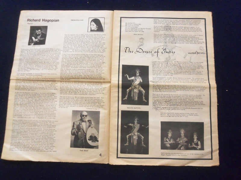 1976 HABIBI NEWSPAPER - VOLUME 3, NUMBER 3 - MIDDLE EASTERN DANCE/MUSIC- NP 6853