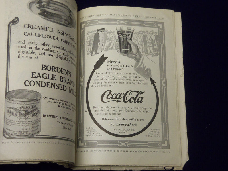 1911 JULY GOOD HOUSEKEEPING MAGAZINE- C. D. GIBSON - COCA-COLA AD - ST 5471