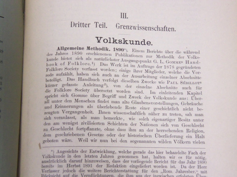 1897-1898 KRITISCHER JAHRESBERICHT BY KARL VOLLMOLLER BOOK LOT OF 6 - O 134