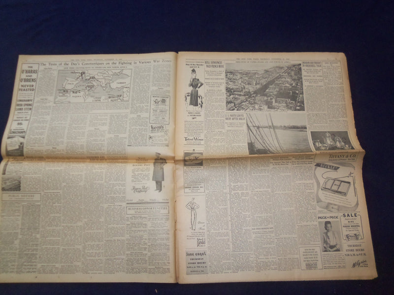 1942 NOV 12 NEW YORK TIMES-AXIS IN SOUTH FRANCE, FLEET'S FATE A MYSTERY- NP 6517