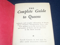 1956 UP TO DATE THE COMPLETE STREET GUIDE TO QUEENS - FOLD OUT MAP - J 5729