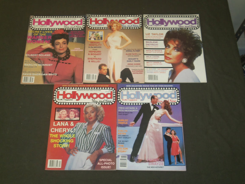 1987-1991 HOLLYWOOD THEN AND NOW MAGAZINE - LOT OF 9 - O 3074