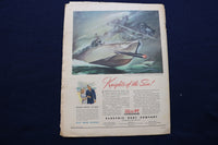 1943 AUGUST 8 THIS WEEK MAGAZINE - MAUREEN O'HARA AD - E 22923