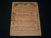 1943 BLAINE SMITH HISTORIC ALBUM OF FAVORITE SIGNED MUSIC BOOK - JC 50