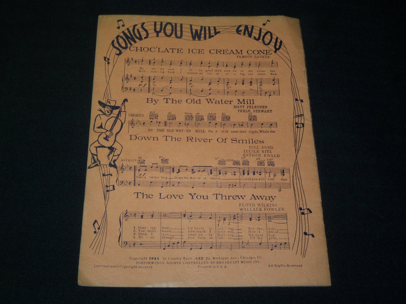 1943 BLAINE SMITH HISTORIC ALBUM OF FAVORITE SIGNED MUSIC BOOK - JC 50
