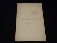 1888 MRS. ELIZA HILL ANDERSON FUNERAL ADDRESS - J 7543