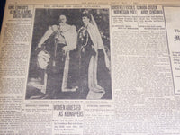 1910 MAY 6 THE BOSTON HERALD - KING EDWARD'S ILLNESS CAUSES GRAVES FEARS- BH 355