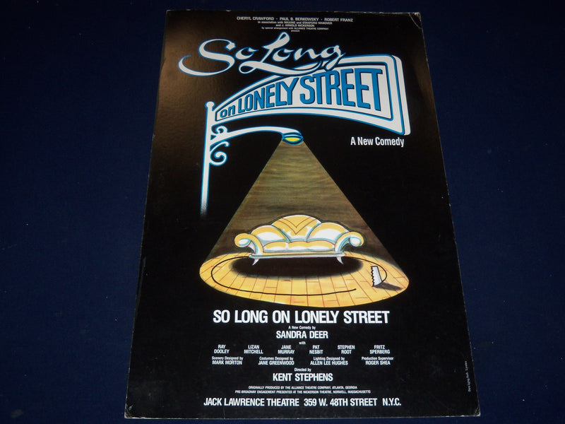 1986 SO LONG ON LONELY STREET JACK LAWRENCE THEATRE POSTER SANDRA DEER - P 222