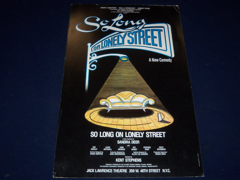 1986 SO LONG ON LONELY STREET JACK LAWRENCE THEATRE POSTER SANDRA DEER - P 222