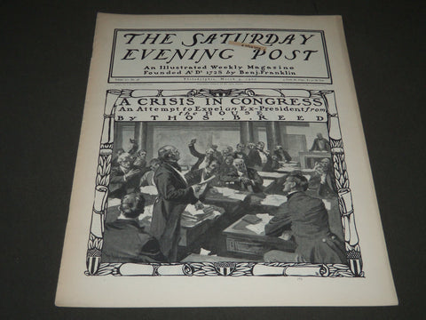 1900 MARCH 3 THE SATURDAY EVENING POST MAGAZINE - ILLUSTRATED COVER - SP 573