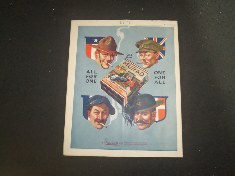 1918 NOVEMBER 21 LIFE MAGAZINE - 