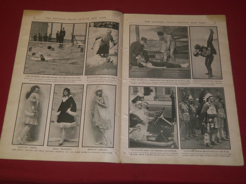 1917 FEBRUARY 3 THE NATIONAL POLICE GAZETTE MAGAZINE - GEORGE DEWEY - B 5765