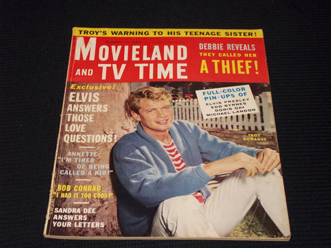 1960 DECEMBER MOVIELAND & TV TIME MAGAZINE - TROY DONAHUE FRONT COVER - E 15701