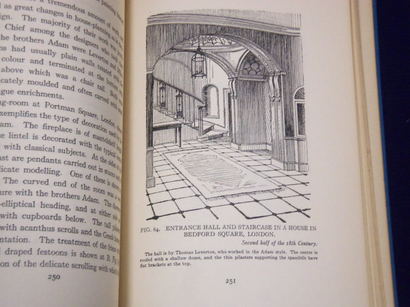 1926 ENGLISH ROOMS AND THEIR DECORATION AT A GLANCE BOOK BY HAYWARD - KD 910C