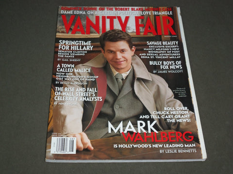 2001 AUGUST VANITY FAIR MAGAZINE - MARK WAHLBERG - SP 4383