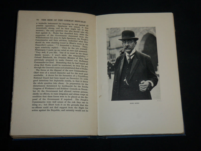 1928 THE RISE OF THE GERMAN REPUBLIC HARDCOVER BOOK BY H. G. DANIELS - KD 7241