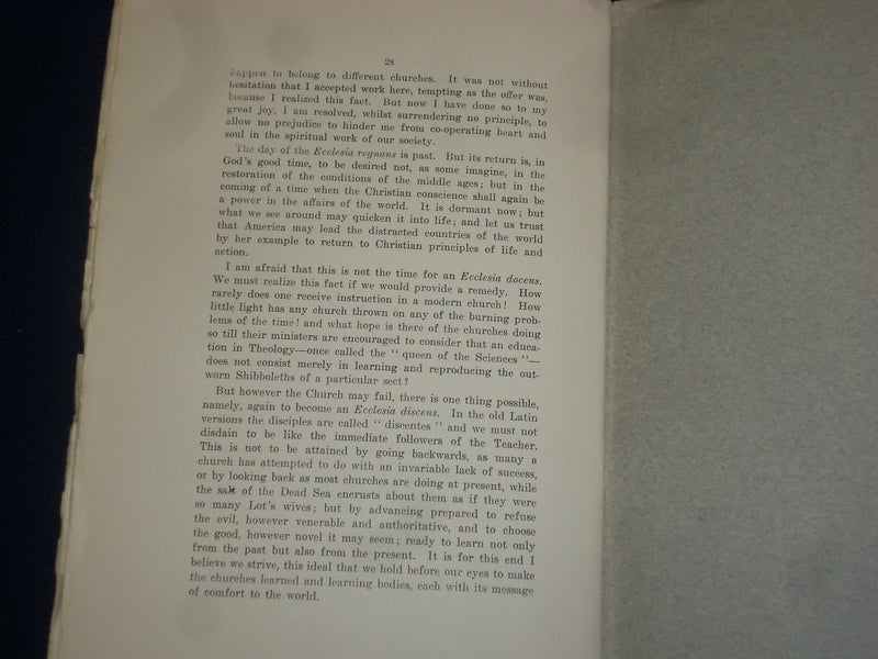 1916 REV. FOAKES JACKSON ADDRESS - UNION THEOLOGICAL SEMINARY - J 4526