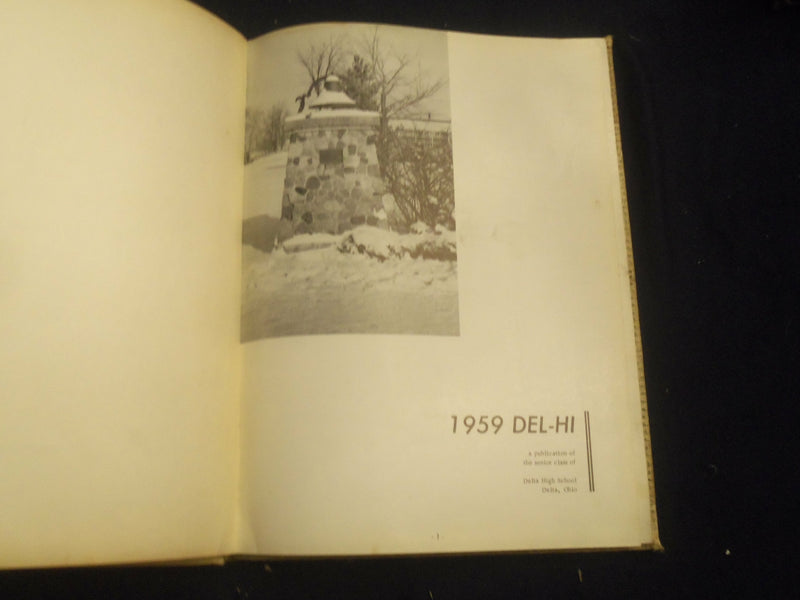 1959 THE DEL-HI DELTA HIGH SCHOOL YEARBOOK - DELTA, OHIO - YB 2757