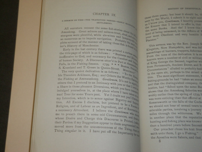 1893 HISTORY OF OLD DERRYFIELD BY WILLIAM ELLERY MOORE BOOK - PART 4 - J 3552