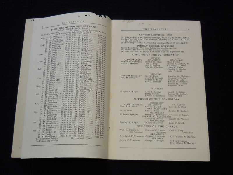 1929-1961 THE ROBESONIA CHARGE DIRECTORY LOT OF 20 ISSUES - O 2805L