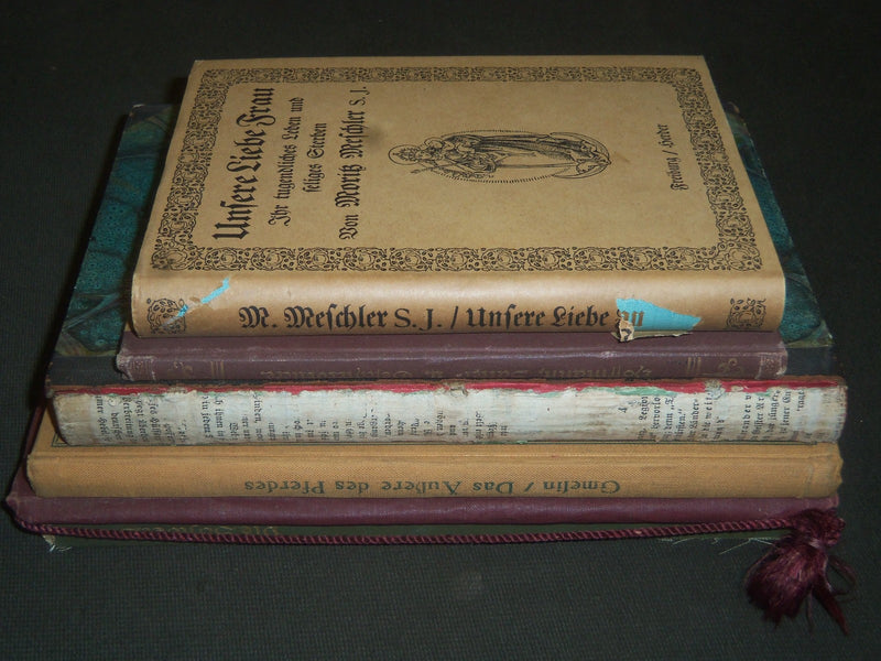 1859-1925 ASSORTED GERMAN BOOK LOT OF 6 DIFFERENT - KD 1350W