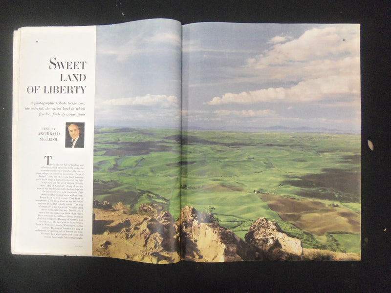 1955 JULY 8 COLLIER'S MAGAZINE - SWEET LAND OF LIBERTY COVER - ST 4531