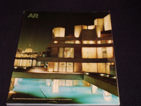 1977 JANUARY ARCHITECTURAL REVIEW MAGAZINE - NATIONAL THEATRE COVER - E 2960