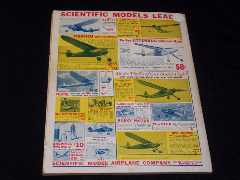 1939 MAY FLYING ACES MAGAZINE ILLUSTRATED FRONT COVER - E 136