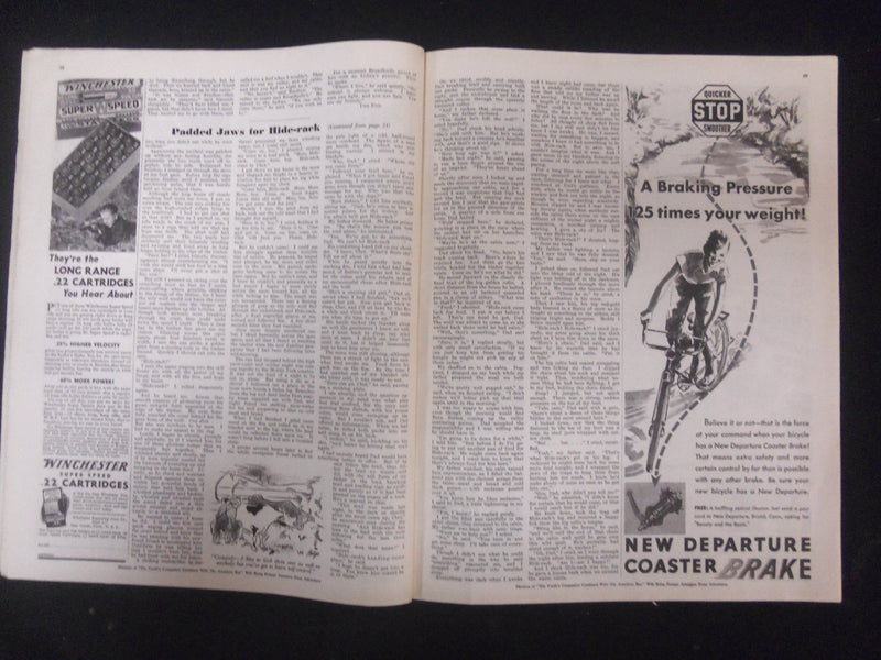 1936 APRIL AMERICAN BOY MAGAZINE - NICE COVER, STORIES, ILLUSTRATIONS- ST 4596