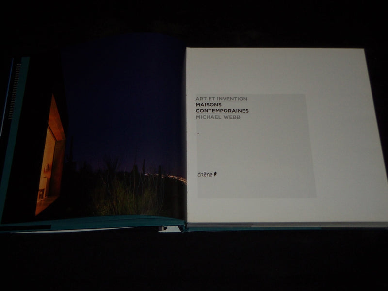 2007 ART ET INVENTION MAISONS CONTEMPORAINES BOOK BY MICHAEL WEBB - D 28