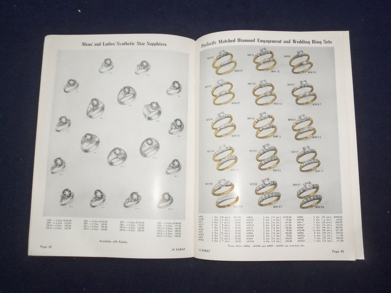 1959 P&B RING CORPORATION CATALOG - PRECIOUS JEWELRY OF ENDURING BEAUTY - J 9335