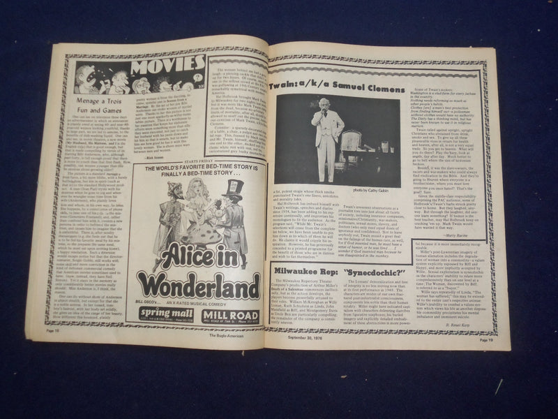 1976 SEPTEMBER 30 BUGLE AMERICAN MAGAZINE - GREAT ILLUSTRATED COVER - J 9453