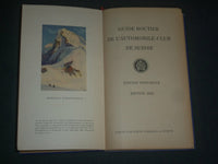 1929 GUIDE TO ROUTIER DE L'AUTOMOBILE - CLUB DE SUISSE - GREAT MAPS - KD 5452