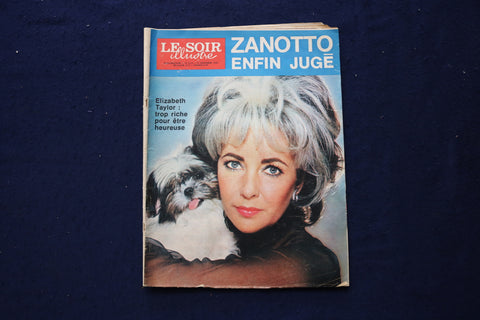 1972 DECEMBER 21 LE SOIR MAGAZINE - ELIZABETH TAYLOR - FRENCH COVER - E 23624